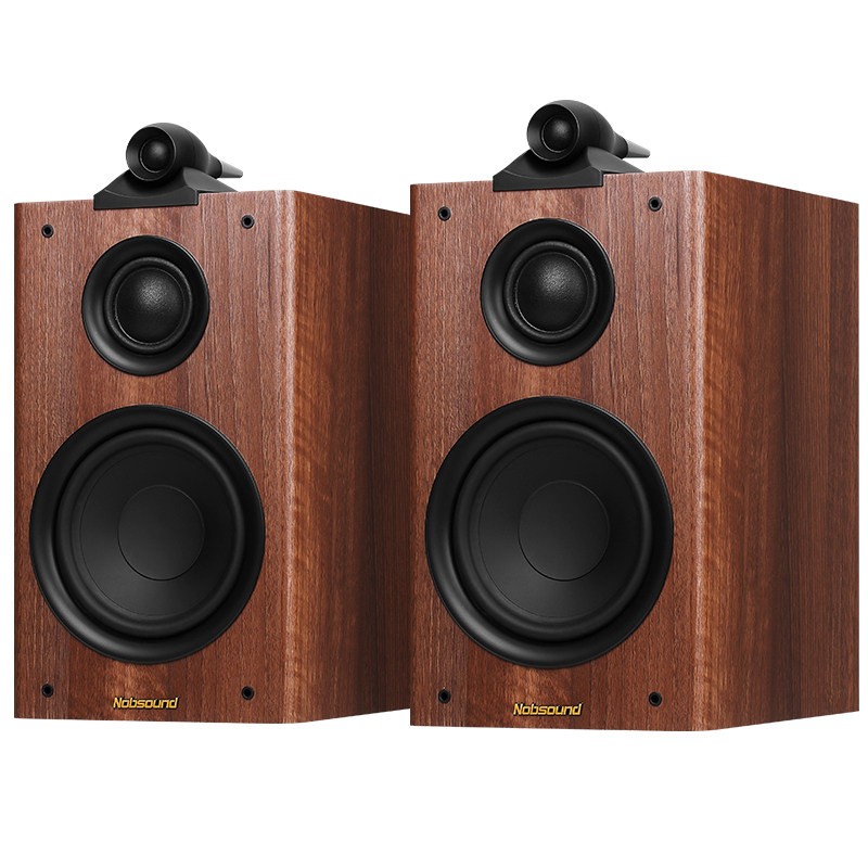 诺普声Q3 家用发烧hifi书架音响6.5寸三分频桌面音箱胆机功放组合