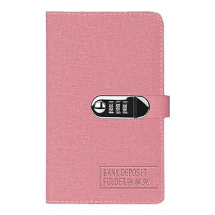 定期存单收纳本带密码锁2026新款银行纸质一体包大容量儿童防水存折支票专用夹子多功能票据夹专用款收藏册