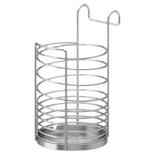 筷子筒可悬挂304不锈钢壁挂式筷笼筷子桶挂杆 厨房勺子置物架挂钩