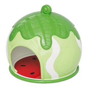 卡诺仓鼠陶瓷窝金丝熊夏天降温冰屋小仓鼠躲避屋水樽玩具专用用品