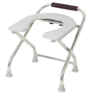 可折叠孕妇坐便椅老人不锈钢坐便器蹲厕椅简易便携马桶坐便凳家用