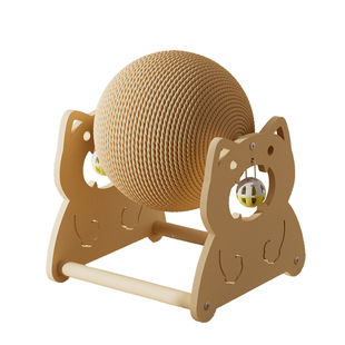 猫抓球耐磨不掉屑猫抓板立式滚轮球磨爪猫咪玩具幼猫小猫自嗨宠物