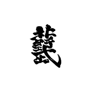 TLP镂空车贴 北野武毛笔字书法艺术字文字汉字泼墨字防水影视贴纸