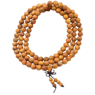 108颗男士佛珠手链直销项链女款檀香木沉香木崖柏鸡翅木黑檀批发