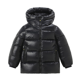 特厚95%白鹅绒儿童羽绒服加厚极寒男童女童2025新款保暖短款外套