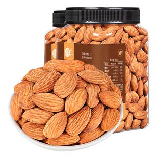 每果时光巴旦木仁500g罐装巴坦木原味熟扁桃仁非大杏仁坚果小零食