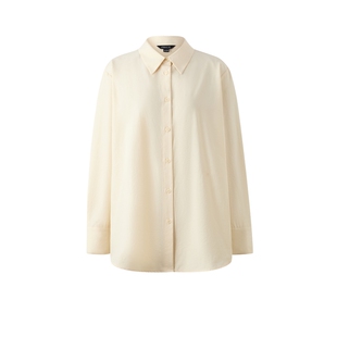 PRICH简约清新松弛感纯色长袖衬衫2026春新款通勤宽松休闲上衣女