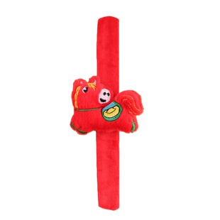 创意马年新款拍拍手环儿童新年小礼物卡通小马毛绒啪啪圈玩具礼品