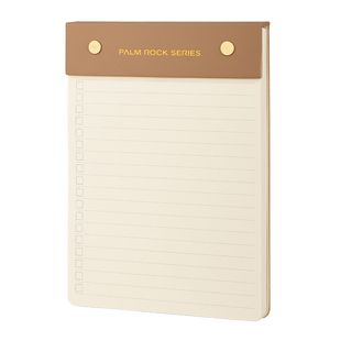 弘典可撕便签本学生读书拍纸本无粘性便携记事本简约备忘录笔记本考研计划本子办公Z1棕榈石便笺本日程高颜值