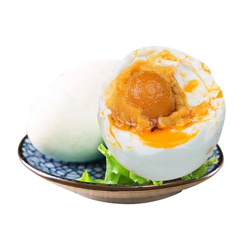 湖北洪湖散养生咸鸭蛋红泥腌制