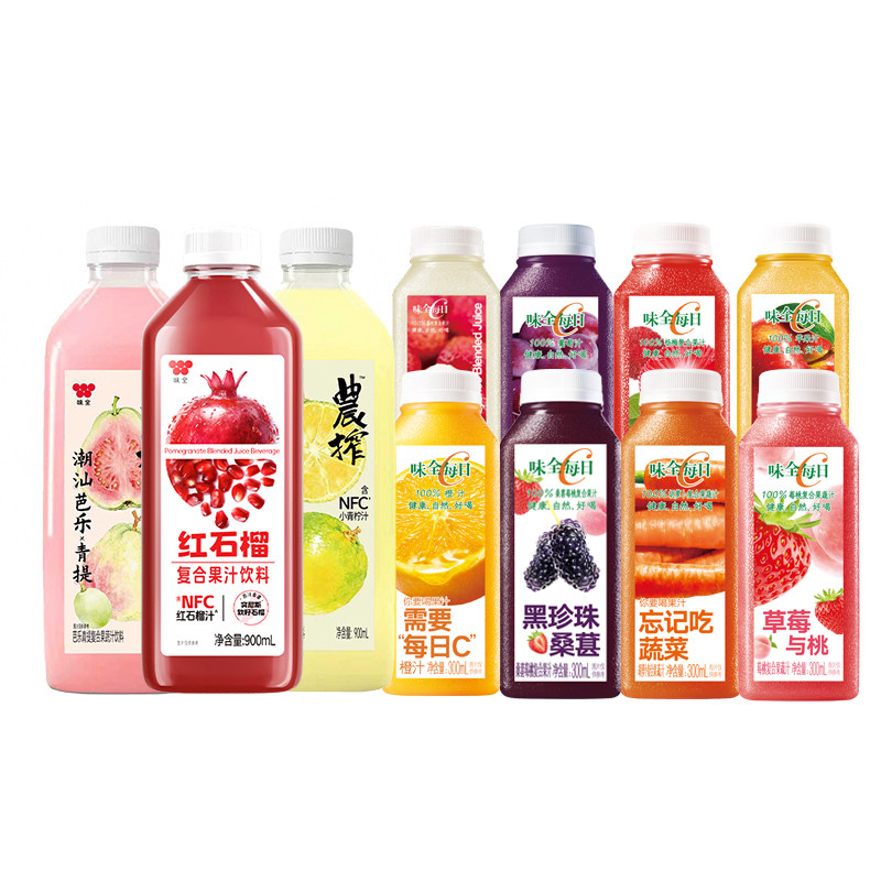 【任选9件包邮】味全每日C农榨复合果蔬汁饮料好喝椰300ml*1冷藏