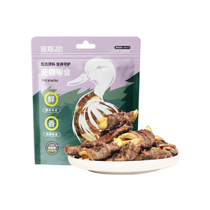 路斯狗零食鸭肉蔬果缠肉