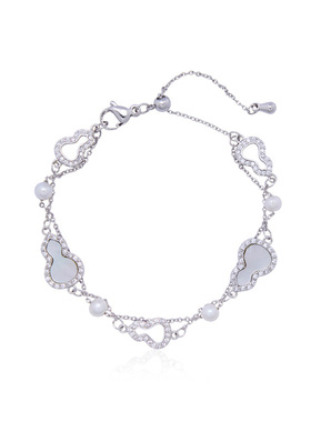 Idokawa珍珠手链女转运桃花母贝