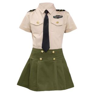 六一儿升旗手演出服中小学生仪仗护卫队军装合唱团诗歌朗诵表演服
