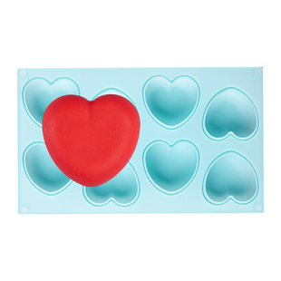 心形模具慕斯巧克力硅胶法式二甜品七夕爱心520蛋糕2寸四寸定制磨