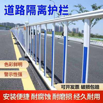 市政道路护栏机动车隔离栏城市交通马路小区驾校人车分流隔离栏杆