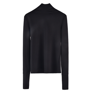 因由 长袖带帽卫衣女液氨微光泽感舒适休闲修身短款ins肤感皮肤衣