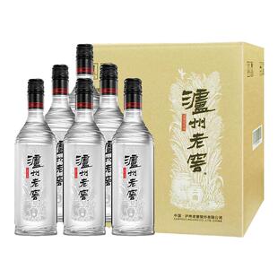 泸州老窖浓香型 黑盖42度500ml*6瓶高品质光瓶白酒宴席酒 口粮酒