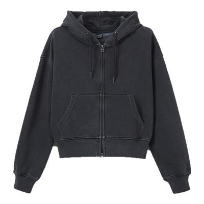 SPAO春季新品连帽开衫卫衣