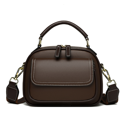 袋鼠正品真皮女包牛皮斜挎包