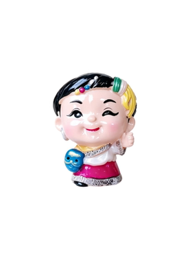 西藏布达拉宫318国道藏族小人偶