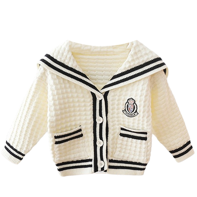 女童毛衣开衫外套外穿针织上衣