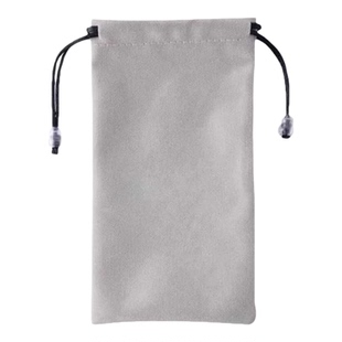 跨境绒布束口袋子小抽拉绳丽丝绒布袋首饰包装抽绳收纳袋印制LOGO