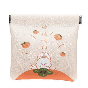 弹片印花收纳包口红包钥匙化妆袋包包里面小包随身包内便携品迷你