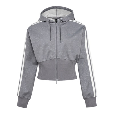 Adidas/阿迪达斯正品DCE KN JKT 1女士条纹针织时尚外套KX8906