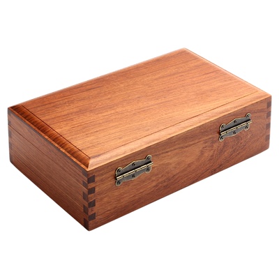 缅甸花梨木大号铜扣首饰盒