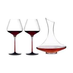 德国进口LESTEL水晶轻奢高档红领结勃艮第波尔多红酒杯醒酒器套装