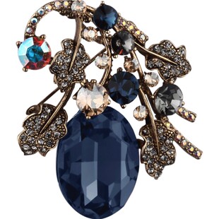 法国Eternelle欧美时尚胸针衣服配饰胸花女优雅别针扣双用毛衣链