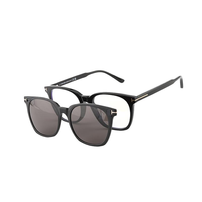 【自营】TomFord汤姆福特近视套镜墨镜夹片方形眼镜框架 TF6052BV