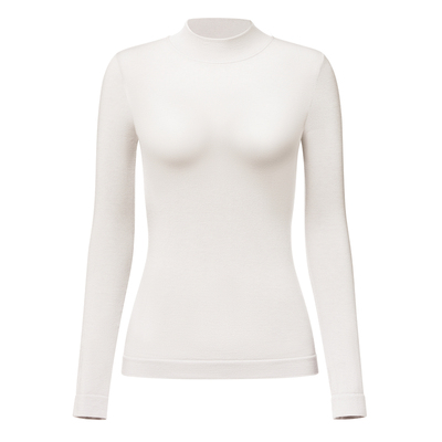 猫人美利奴羊毛打底衫女圆领上衣