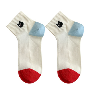 2026新款白色袜子女中筒袜春夏季薄款日系韩版运动学院风短筒袜