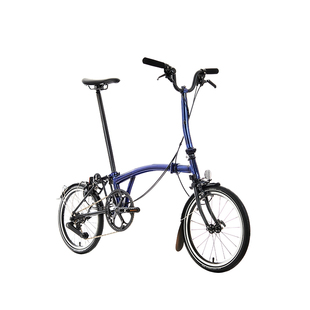 BROMPTON小布P Line电光蓝清漆 M把/S把4速L版钛版便携折叠自行车
