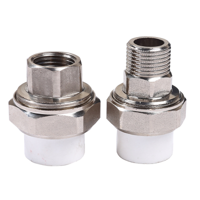 黄铜电镀32PPR1寸活接头