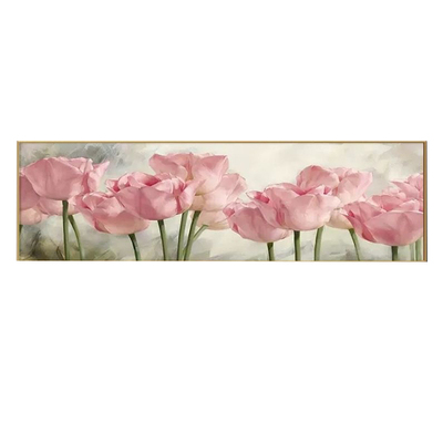 北欧风花卉治愈系床头客厅画油画