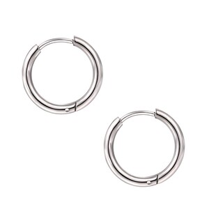 JXRX医用钛钢耳钉女耳圈耳骨环圈圈耳环耳扣睡觉免摘素圈圆圈耳饰