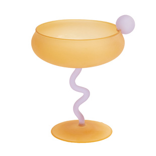 SOREMO 专利糖豆高脚杯磨砂甜品杯冰淇淋杯酒杯可爱玻璃杯礼物ins