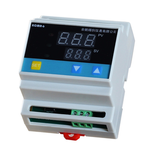 余姚温控仪k型pt100输入PID温控器智能温控仪导轨式220v或24v供电
