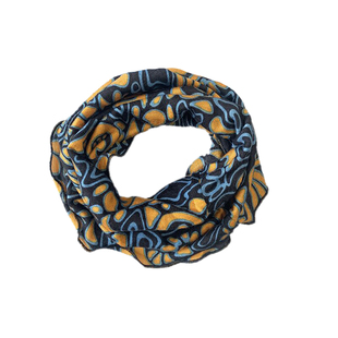 细羊毛薄款围脖女套头春秋冬百搭假领子脖套印花中老年护颈丝巾