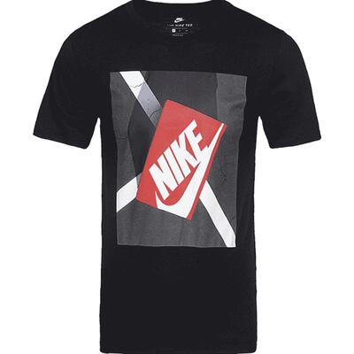 Nike/耐克正品 SHOEBOX男子圆领跑步运动休闲针织衫短袖T恤850672