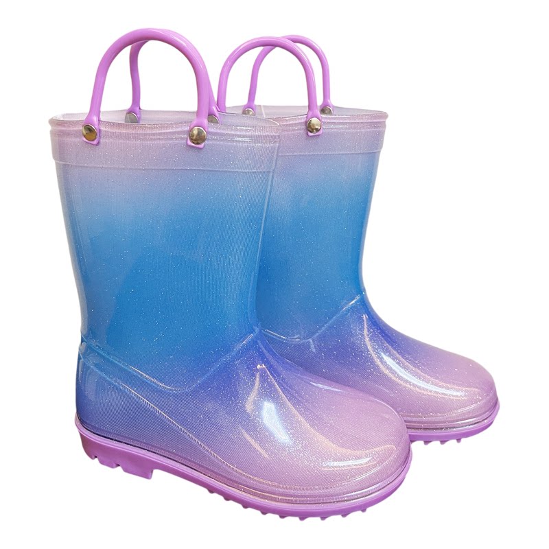 日本小学生儿童雨鞋中筒