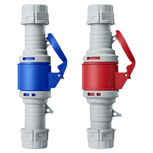 公牛工业插头航空插座3芯公母对接防水连接器16A/32a大功率插接头