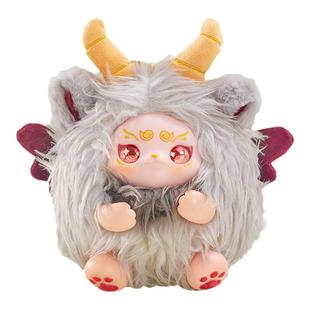 正版山海异兽毛绒盲盒2024新款可爱网红公仔挂件摆件奖品学生礼物