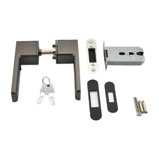 一字生态门锁室内卧室房门把手现代简约意式极简磁吸静音锁具五金