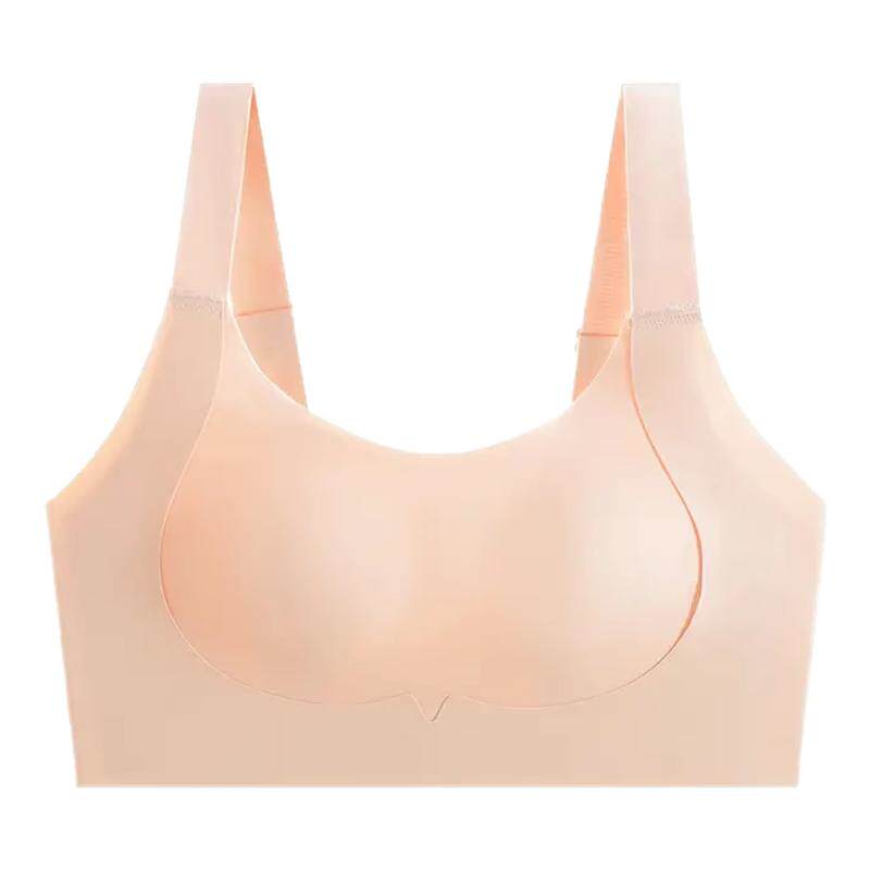 OEING内衣女夏薄款大胸显小聚拢防下垂收副乳提拉上托全罩杯文胸