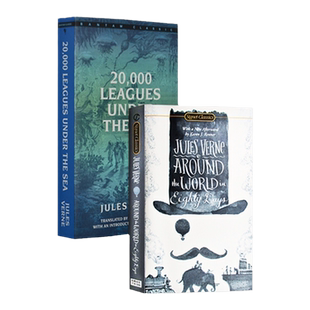 海底两万里+八十天环游地球2册套装 英文原版 儒勒凡尔纳科幻小说之父代表作 经典文学名著Twenty Thousand Leagues Under the Sea
