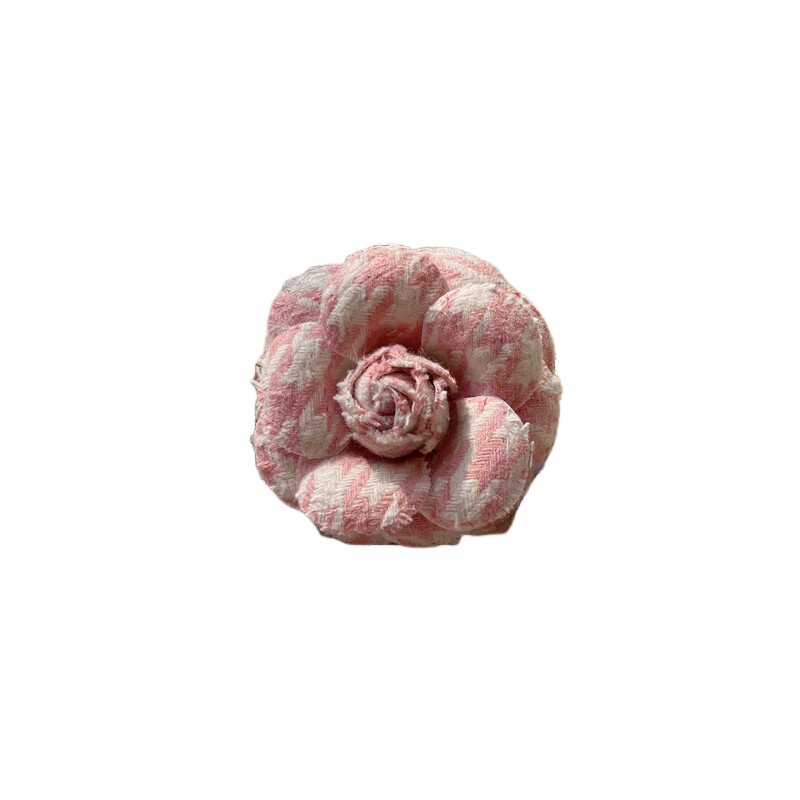 法式小香风春夏百搭山茶花胸针粉色白色别针西装连衣裙外套装饰